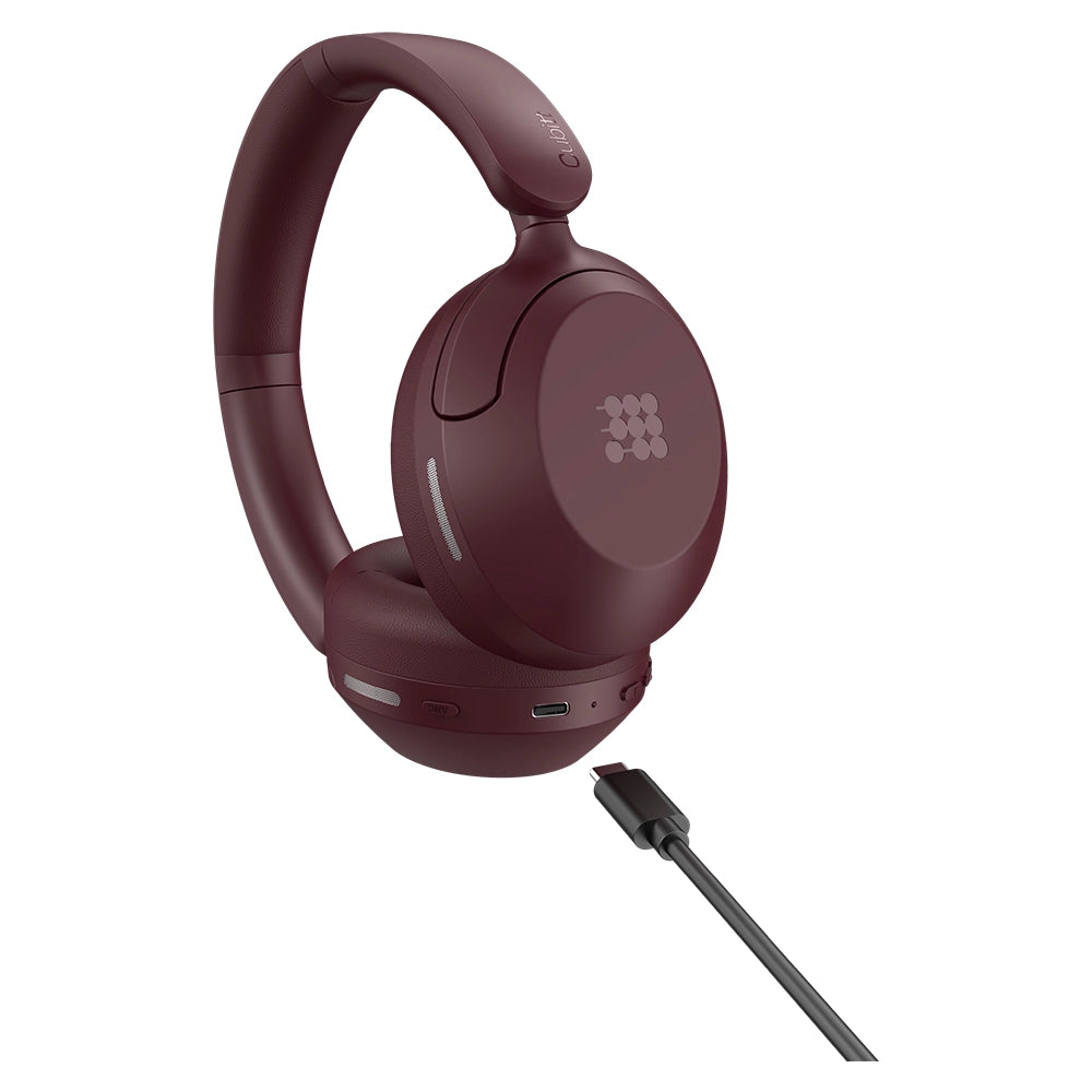 Cubitt Power Headphones #color_deep burgundy