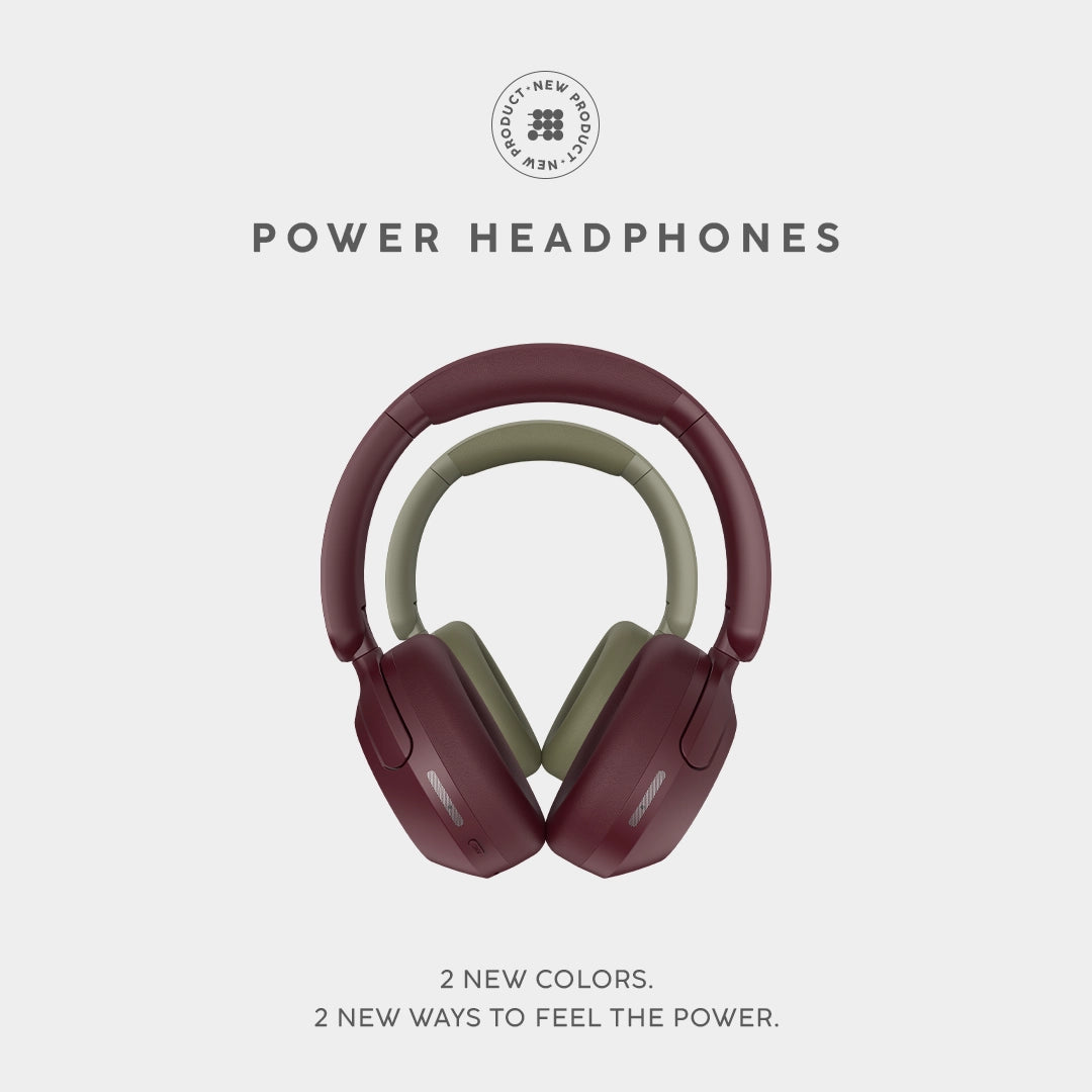 Cubitt Power Headphones #color_deep burgundy