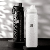 Cubitt Hydro Bottle #color_white cheetah